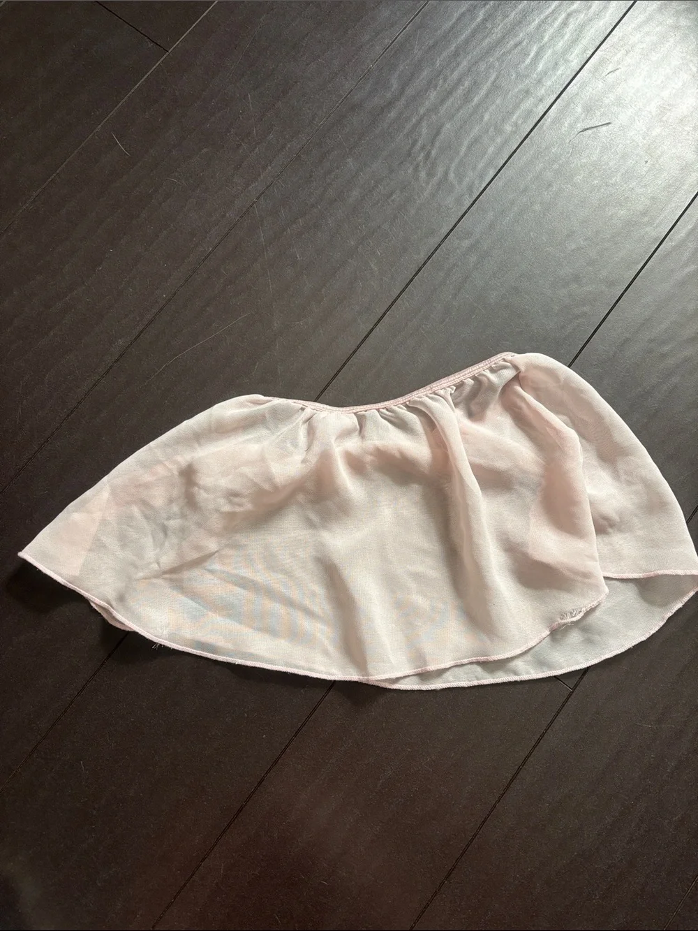 More Than Magic Pale Pink Dance Leotard with Chiffon Trim